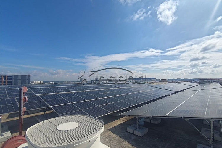 solar flat roof mounting