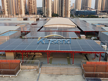 لوحة شمسية مثبتة على سطح مسطح بقدرة 7 ميجاوات