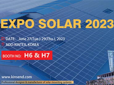 2023 KOREA EXPO SOLAR، Kinsend Booth: H6 & H7